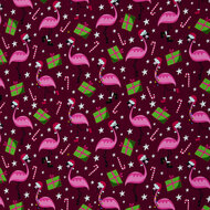 French Terry - Holly Flamingo - Bordeaux