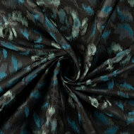 Jacquard - Dyed Leaves - Petrol