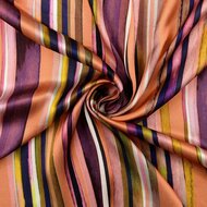 Viscose - Stripes - Fuchsia
