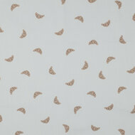 Poplin - Croissants - Wit