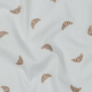 Poplin - Croissants - Wit