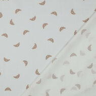 Poplin - Croissants - Wit