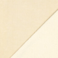 Gebreid met Teddy - Uni Dubbelzijdig - Beige