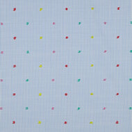 Katoen - Stripes Dobby in Colors - Blauw