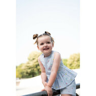 Katoen - Stripes Dobby in Colors - Blauw