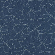 Jacquard Jeans - Flowers - Indigo