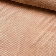 Ribfluweel Stretch - Uni - Peach Parfait