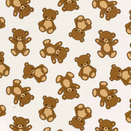 French Terry - Teddyberen - Ecru
