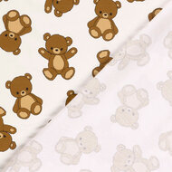 French Terry - Teddyberen - Ecru