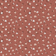Jersey - Little Flowers - Brique