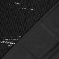 Jersey - Uni Glitter - Zwart