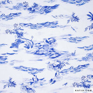 Viscose - Blue Birds Sea - Wit