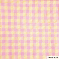 Seersucker - Vichy - Yellow-Pink