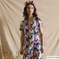 Viscose - Lilac Butterfly - Lila-Blauw-Ecru