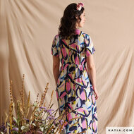 Viscose - Lilac Butterfly - Lila-Blauw-Ecru