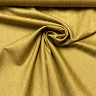 Coupon 0.60m - Crepe - Krijtstreep - Geelgroen