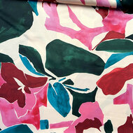 Satijn - Bright Flowers - Blush