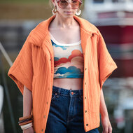 Matelass&eacute; Tricot - Uni - HerfstEsdoornOranje (SYAS)