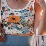 French Terry - Flower Painting - Multicolor (SYAS)