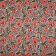 Katoen Voile - Flowers - Wit