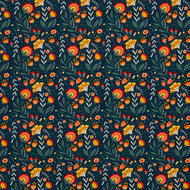 French Terry - Fields of Joy - Blauw