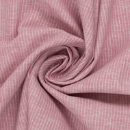 Linnen Katoen - Streep - Roze
