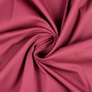Katoen Twill Stretch - Uni - Bordeaux