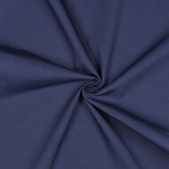 Katoen - Uni - Inktblauw