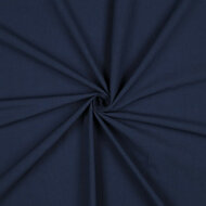 Poplin - Uni Washed - Navy