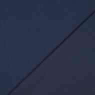 Poplin - Uni Washed - Navy