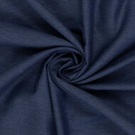 Katoen - Uni Mel&eacute;e - Donkerblauw