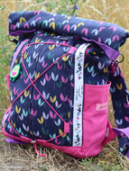 Canvas - Dancing Leaves - Navy