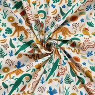 Poplin - Jungle - Ecru