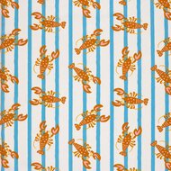 Poplin - Lobster - Ecru