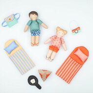 Poplin - Paneel Let's Go Camping - Groen