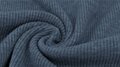 Jersey - Uni Rib - Jeansblauw
