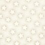 Poplin - Kerst Sterren Foil - Ecru