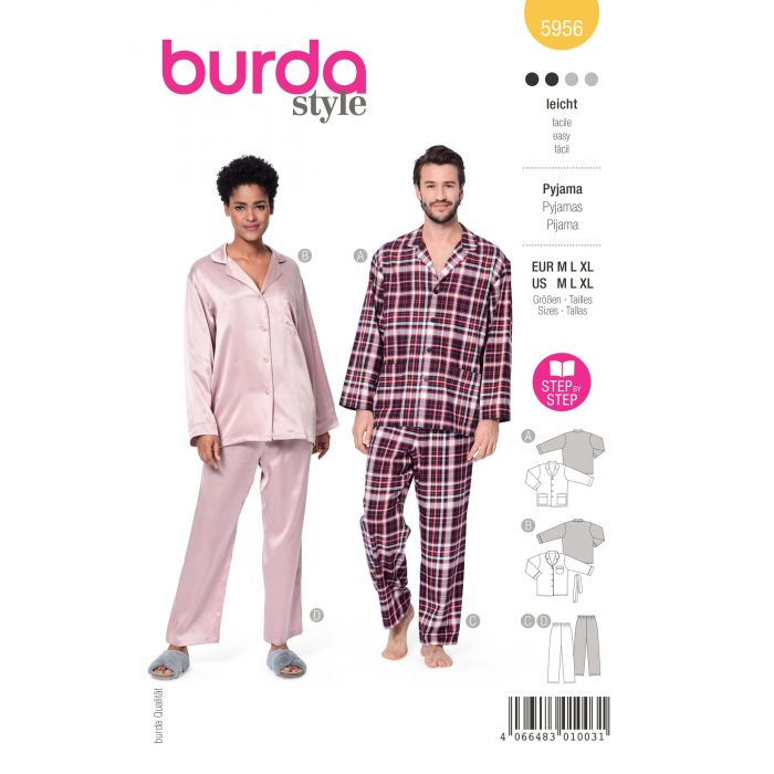 Burda Patroon 5956 - Pyjama