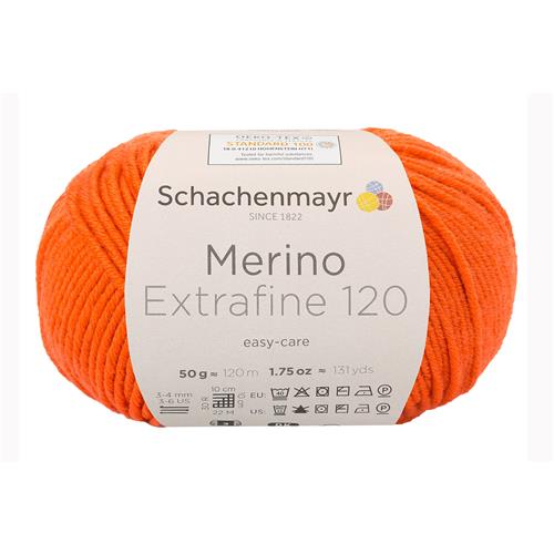 Schachenmayr Merino Extrafine 120 - 125 - Oranje
