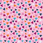 COUPON 1m - Jersey - Hearts - Licht Roze COUPON 1m - Jersey - Hearts - Licht Roze
