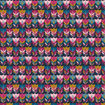 Poplin Happy Tulips Navy Poplin Happy Tulips Navy