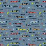 Poplin Go Go Go Blauw Poplin Go Go Go Blauw