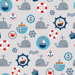 Poplin Maritiem Lichtgrijs Poplin Maritiem Lichtgrijs