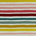 French Terry - Stripes - Ecru/Roze French Terry - Stripes - Ecru/Roze