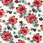 Crepe - Bloemen - Gebroken Wit Crepe - Bloemen - Gebroken Wit