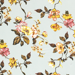 Chiffon - Bloemen - Mint Chiffon - Bloemen - Mint