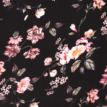 Chiffon - Bloemen - Zwart Chiffon - Bloemen - Zwart