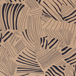 Viscose Linnen - Abstract Leaves - Beige Viscose Linnen - Abstract Leaves - Beige