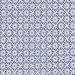 Jersey - Bloementegels - Blauw Jersey - Bloementegels - Blauw