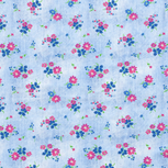 Jersey - Bloemetjes Jeans - Babyblauw Jersey - Bloemetjes Jeans - Babyblauw